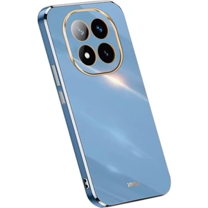 M.TK Moveteck Xiaomi Redmi Note 14 Pro 4g Kılıf Kamera Korumalı Parlak Gold Kenarlı Altın Işlemeli Şeritli Yumuşak Silikon Bark Kapak