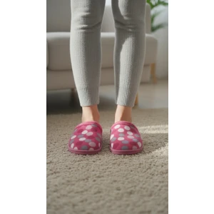 Gigi Giyim Puantiye Desenli Kadın Ev Terlik