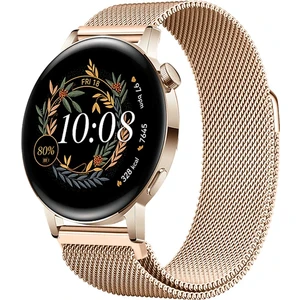 Watch Gt3 Elegant 42MM / Gt2 42MM Uyumlu Manyetik Milanese Loop Metal Saat Kordonu – 20MM