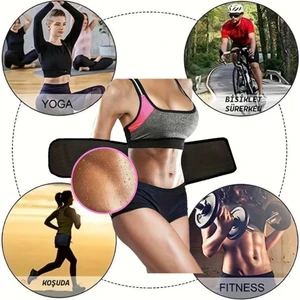 Sauna Suit Unisex Termal Sauna Kemer Zayıflatan Kemeri Yağ Bel Göbek Incelme Terleme Korsesi