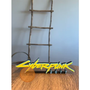 Cyberpunk 2077 Logo Gamer Odası Masaüstü Dekor Figür Hediyelik Playstation Xbox Koleksiyon 16 cm