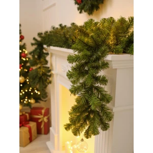 270CM Garland Yılbaşı Çam Dalı Şömine ve Masa Süsü Extra Yoğun