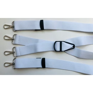 Kemer Sepeti Beyaz Kancalı Pantolon Askısı 4 Kancalı