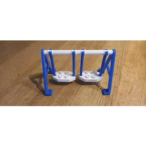 Studyo Tridi Yapı Blok Uyumlu Salıncak | 3D Yazıcı Üretimi | Salıncak 2 Oturaklı