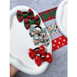 Toka Sepetim Yılbaşı Tokası Yılbaşı Hediyesi Çocuk Lastik Toka Seti 3 Çift