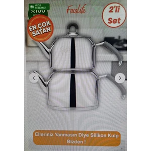 Universal Metal Çaydanlık Sapı Silikonu 2’li – Isıya Dayanıklı ve Tüm Modellerle Uyumlu – Gri