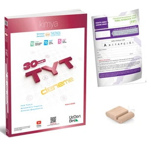 ÜçDörtBeş Yayınları Tyt Kimya Deneme / 30 Branş Deneme Üçdörtbeş - 345 / Yks 2026 + Tyt Deneme+Telefon Tutucu