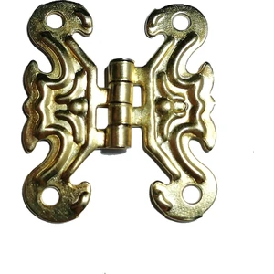 Kelebek Menteşe 10 Adet Sarı 33x40 mm Kutu ve Sandık Menteşesi Hobi Maket