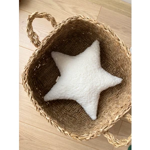 Teddy Yıldız Yastık Beyaz