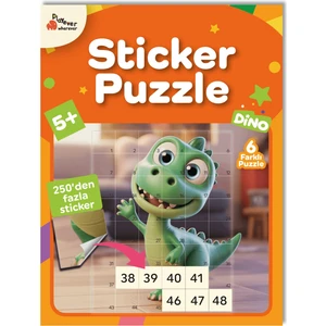Sticker Puzzle - Dino, Çıkartmalı Yapboz Etkinlik kitabı