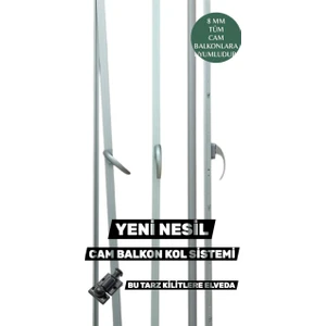 Cam Balkon Kollu Sistem 200-230 cm
