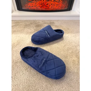 Erkek Pofuduk Taban Çok Yumuşak ve Hafif Içi Yünlü Peluş Ev Terliği