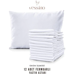 12'li Yastık Şiltesi Iç Astar Pamuklu Fermuarlı Yastık Kılıfı