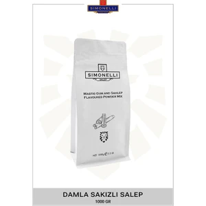 Salep Damla Sakızı Aromalı 1000 gr Paket Simonelli