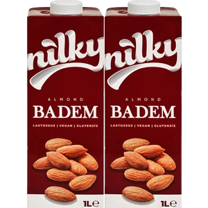 Badem Sütü Glütensiz Vegan 2x1 lt Laktosuz Besin Desteği ile Sağlıklı İçecek