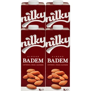 Badem Sütü 200 ml Laktozsuz Türkiye Üretimi Bitkisel Protein ve E Vitamini İçerir