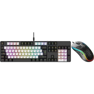 Gaming-Oyuncu Klavye Mouse Set / Mekanik Blue Switch Full Size / 7200DPI Gaming Mouse Bundle Paket