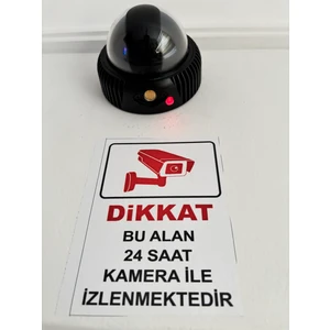 Sahte caydırıcı Dome Kamera pil hediye