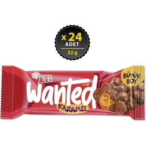 Wanted Buğday Gevrekli Karamelli Bar 32 G x 24 Adet