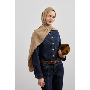 Organik Crash Şal Sütlü Kahve