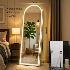 LED Işıklı Ayaklı Boy Aynası 160X60