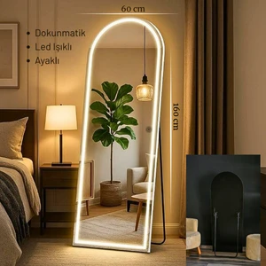 LED Işıklı Ayaklı Boy Aynası 160X60
