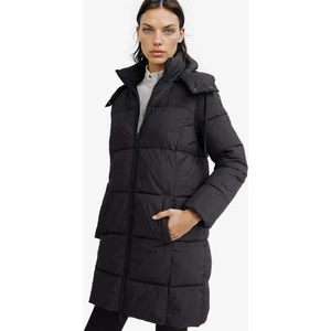 Su Geçirmez Regular Fit Kapüşonlu Fermuarlık Uzun Mont E8703AX25WN