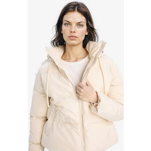 Standart Fit Kapüşonlu Fermuarlı Cepli Şişme Mont E9592AX25SP