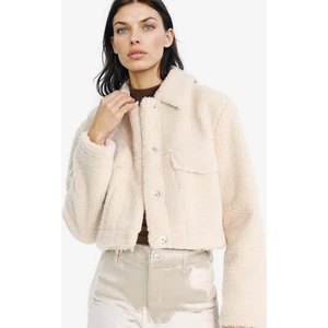 Regular Fit Çıtçıtlı Suni Kürk Mont F2149AX25WN