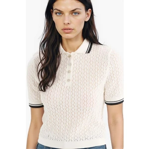 Regular Fit Polo Yaka Kısa Kollu Triko Kazak E7153AX25SP