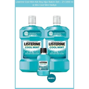 Cool Mint Aile Boy Ağız Bakım Seti – 2’li 1000 ml & Mini Cool Mint Hediye