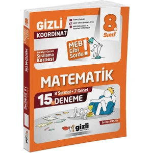 Gizli Yayınları Lgs 8. Sınıf Matematik 15'li Deneme-Meb Gibi Sordu