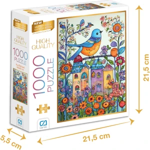 Ca Games Kuş Bahçesi -  1000 Parçalı Puzzle  - 48 x 68 cm