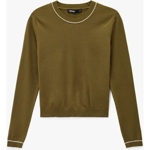 Kısa Kollu Bisiklet Yaka Triko Kazak