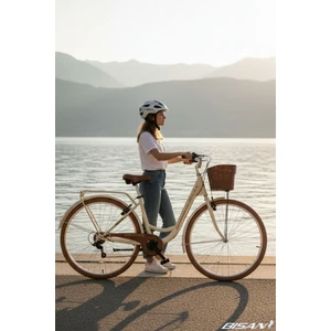 Sorrento-S Şehir Bisikleti 44 cm V 26 Jant 7 Vites Krem Gold