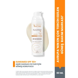 Sunsımed KA SPF 50+ Asiri Hassas Cıltler ıcın Yuksek Korumali Guneş Kremı 80 ml
