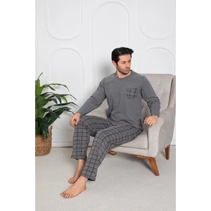 Sude Homewear Ercan Erkek Gri Üst Cepli Pjm Tkm