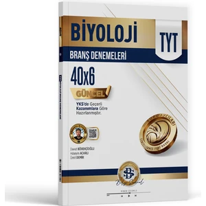Bilgi Sarmal Yayınları TYT Biyoloji 40 x 6 Branş Denemeleri  2026