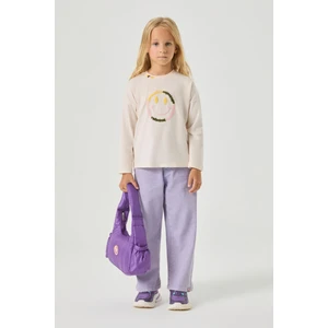 Bg Store Kız Çocuk Ekru Tshirt