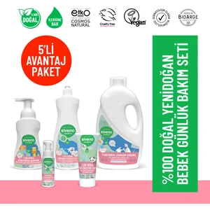 %100 Doğal Yenidoğan Bebek Çocuk Günlük Bakım Seti