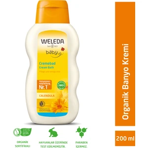 Calendula Organik Temizleyici ve Nemlendirici Banyo Kremi 200ML