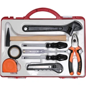 Tamir Seti 9 Parça- Pense/tornavidalar/kontrol Kalemi/kurbağacık/çekiç/metre/m.bıçağı/elektrik Bandı