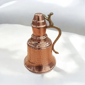 Bakır Center Mini Güğüm Mini Süs Güğüm 13 cm Minyatur Güğüm Mini Güğüm Bakır Kova