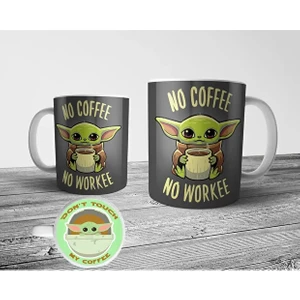 Sartre Art The Mandalorian Baby Yoda Grogu Star Wars Kupa Bardak