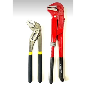 1.kalite Ford Pense Paslanmaz Profesyonel Maşalı Boru Anahtarı 1' Set