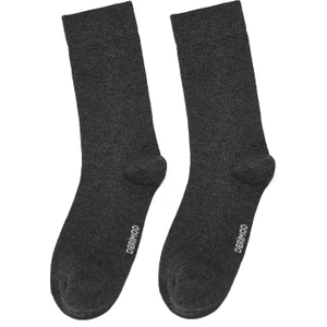 Erkek Gri Bambu Uzun Çorap 000A2C35106F