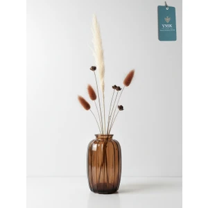 Minimalist Dekor Cam Vazo - 6 x 12 x 4 cm