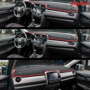 Chevrolet Captıva (2008-2011)  Özel Yeni Torpido Koruma Kılıfı - Ön Göğüs Kaplama - Kırmızı Şerit