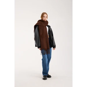 Hat Town Unisex Puffy Düz Renk Şal Atkı