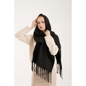 Unisex Puffy Düz Renk Şal Atkı